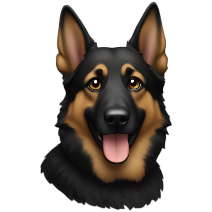 Berger allemand noir emoji