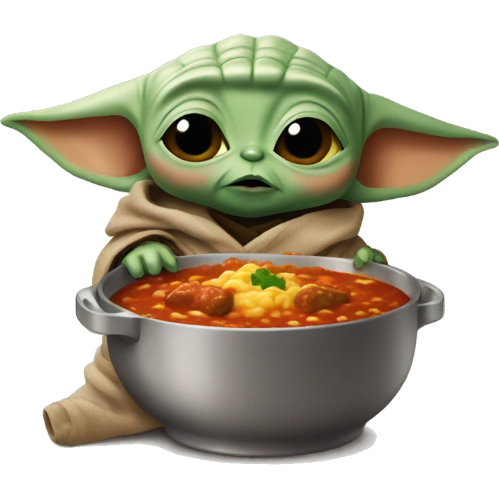 Baby Yoda Eating Goulash emoji