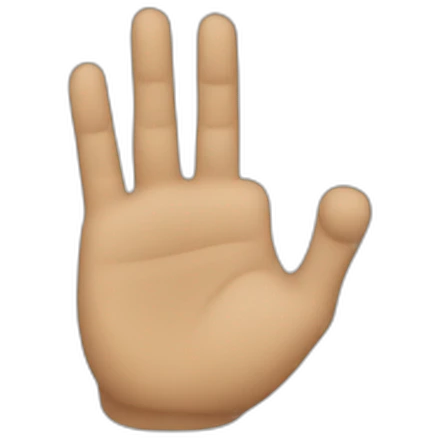 a salute with two hands emoji