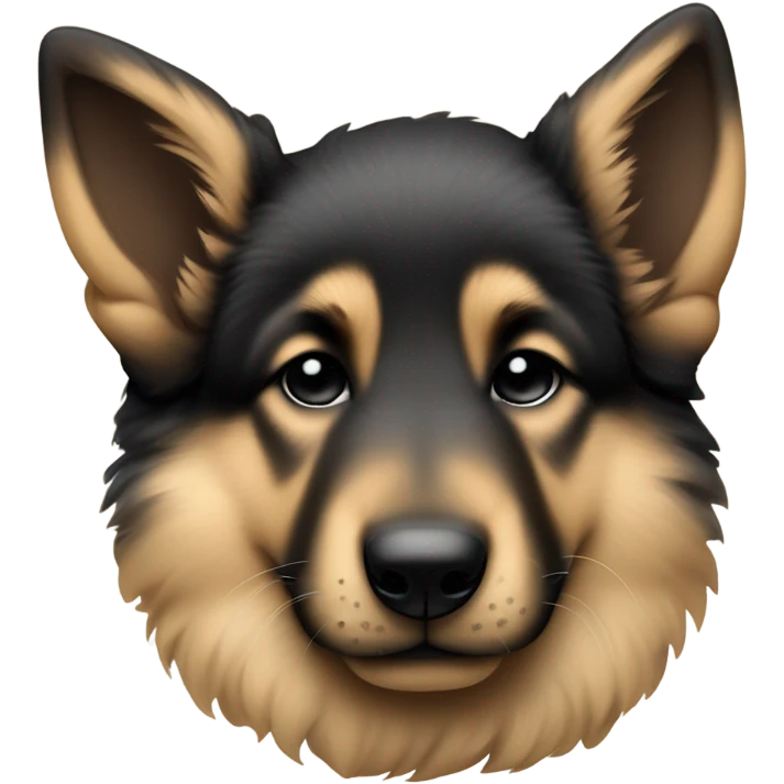 German shepherd puppy sleeping emoji