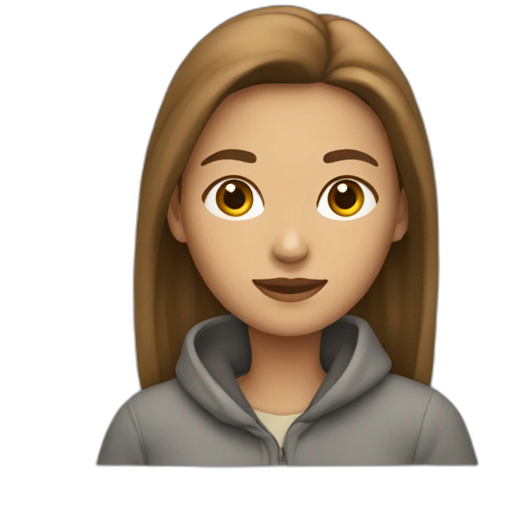 Une femme qui porte un chat emoji