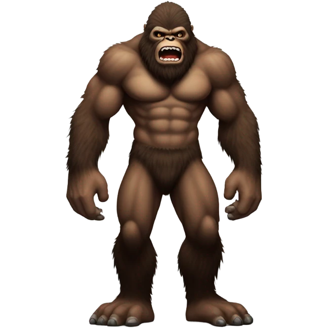 Very scary Bigfoot  emoji