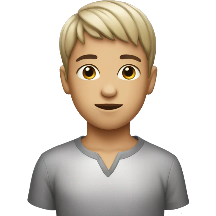 Boy with bowl haircut emoji
