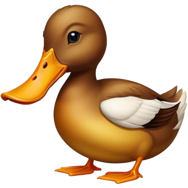 Утка какает emoji
