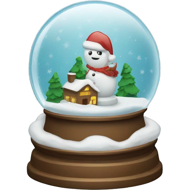 Christmas snowglobe emoji