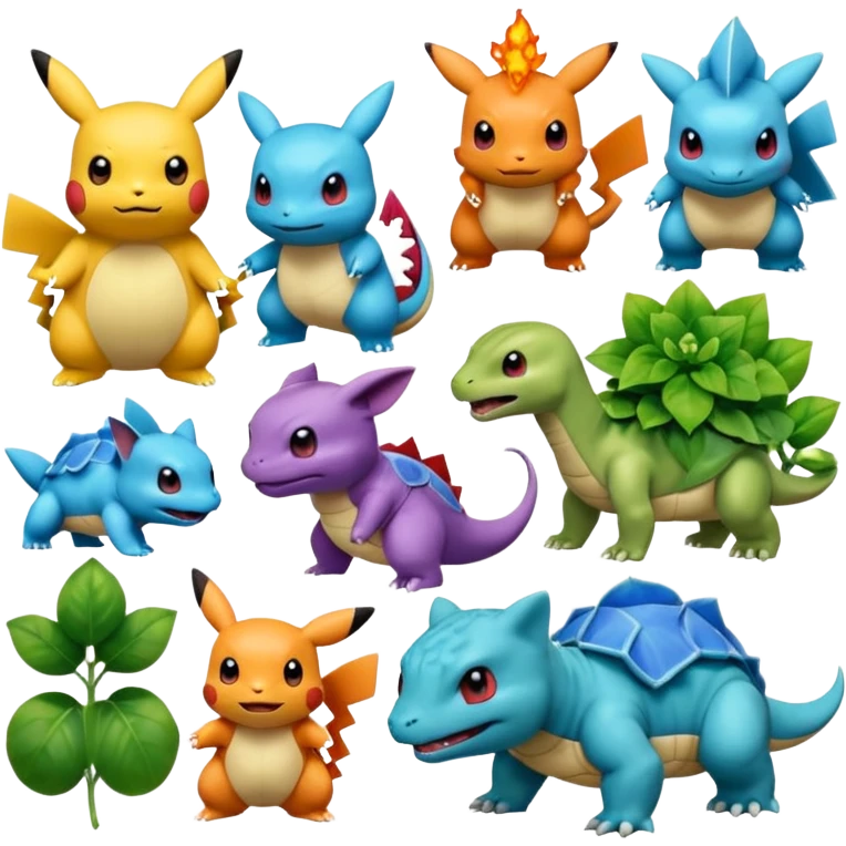 create 50 emoji for pokemon emoji