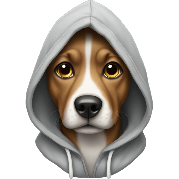 dog with a hoodie emoji