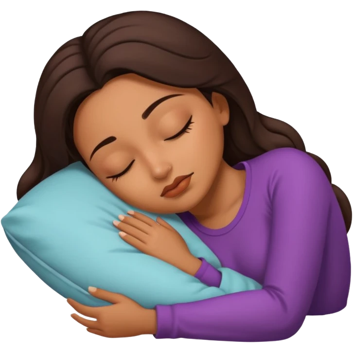 Latina baddie sleeping emoji