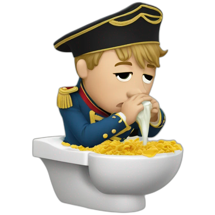 Napoleon vomiting emoji