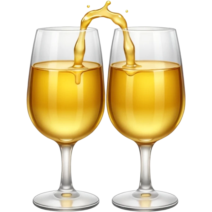 two glasses gently touching each other emoji