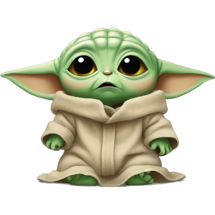 baby yoda crying emoji