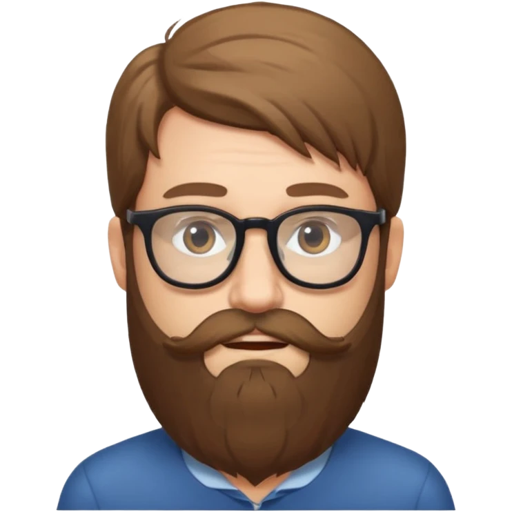 Guy with long beard and glasses emoji
