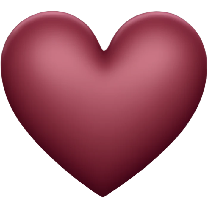 Burgundy heart emoji