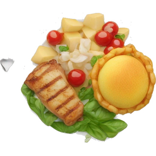 delicious meal on plate emoji