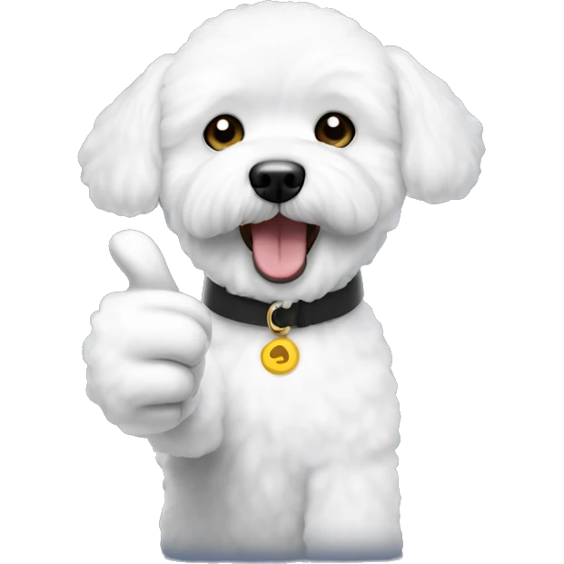 Bichon Frise thumbs up emoji