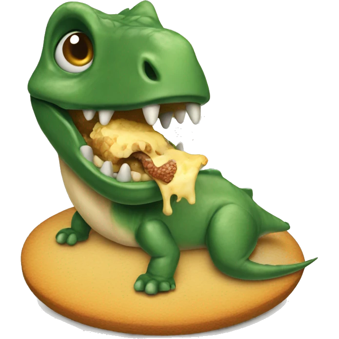dinasour eating emoji