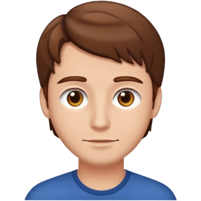 brwon hair men emoji