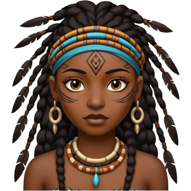 tribal black woman emoji