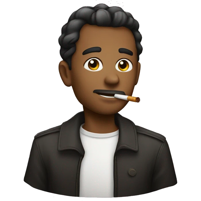 alian with cigarette emoji