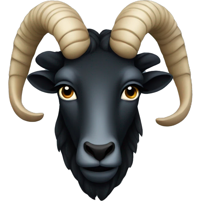 Black Capricorn zodiac sign  emoji