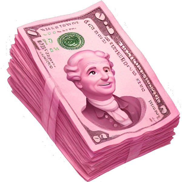 pink money emoji