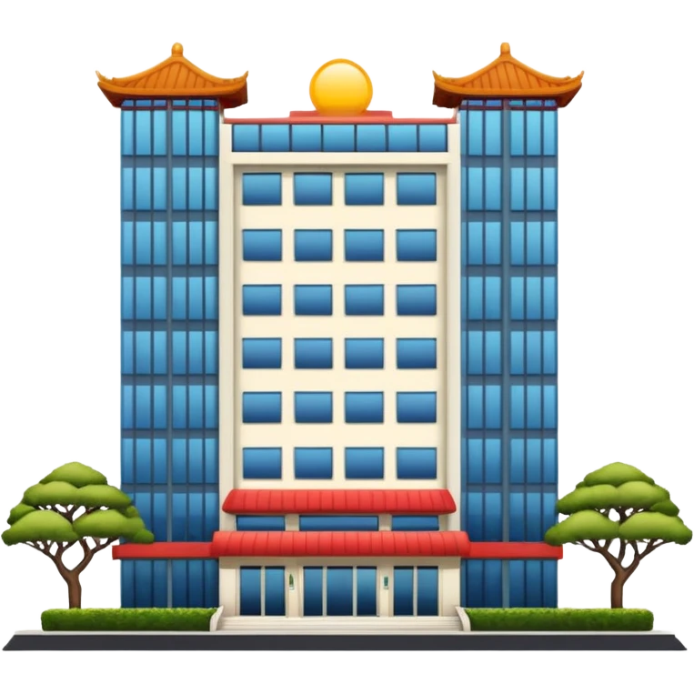 Asian Hotel 3D emoji