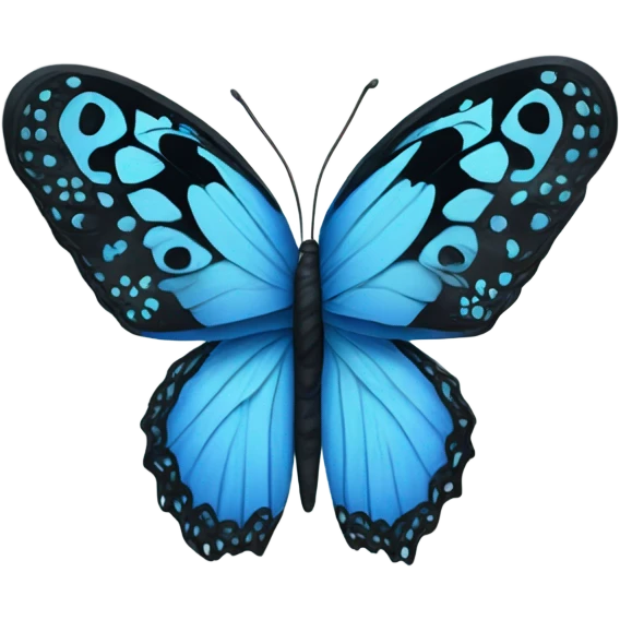 blue butterfly emoji