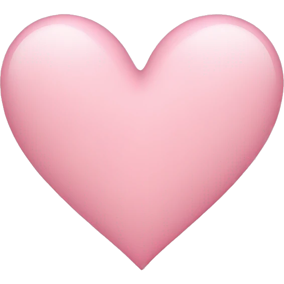 light pink heart emoji