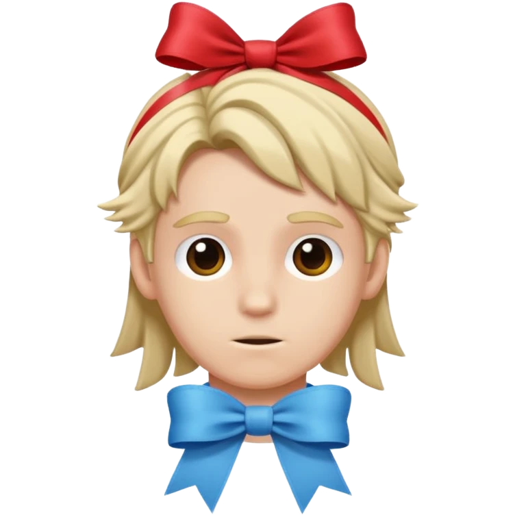Caseoh but with with a ribbon on his hair emoji