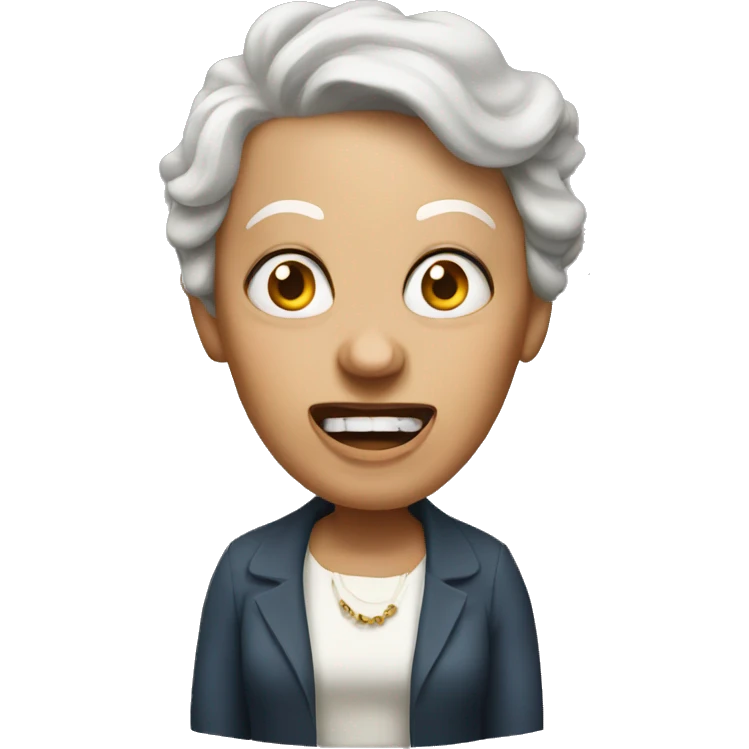 Mad lady emoji