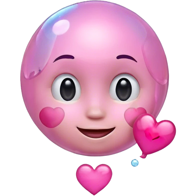 Smirk face with heart in bubble emoji