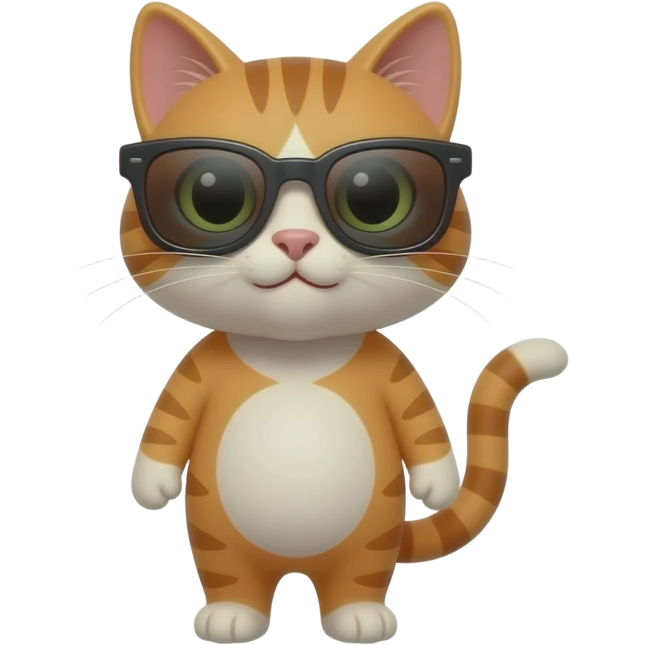 Cat wearing sunglasses emoji