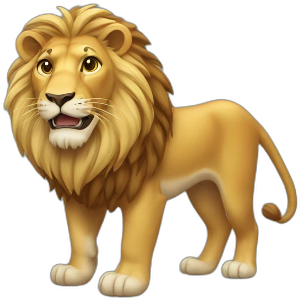 TORTU SUR UN LION emoji