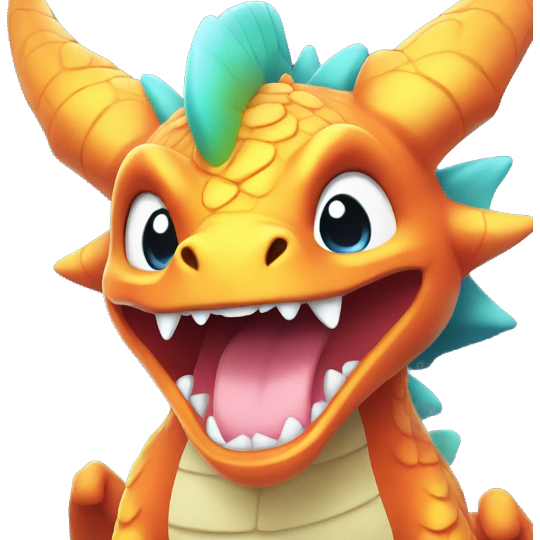 Kawaii Bright Dragon Pokémon emoji