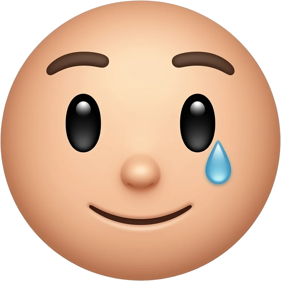 face with a sweat drop emoji