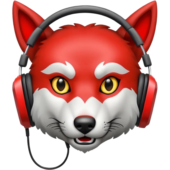 Tráeme una imagen de un lobo enojado estilo gamer emoji