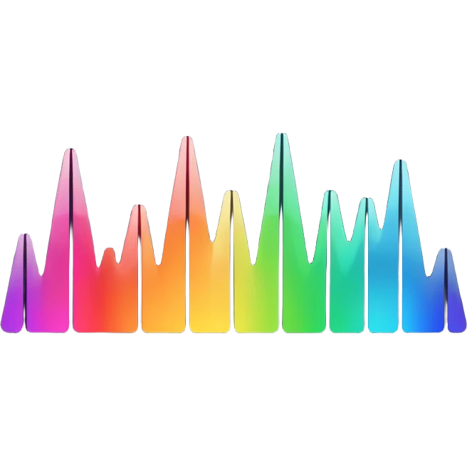 black audio spectrum emoji