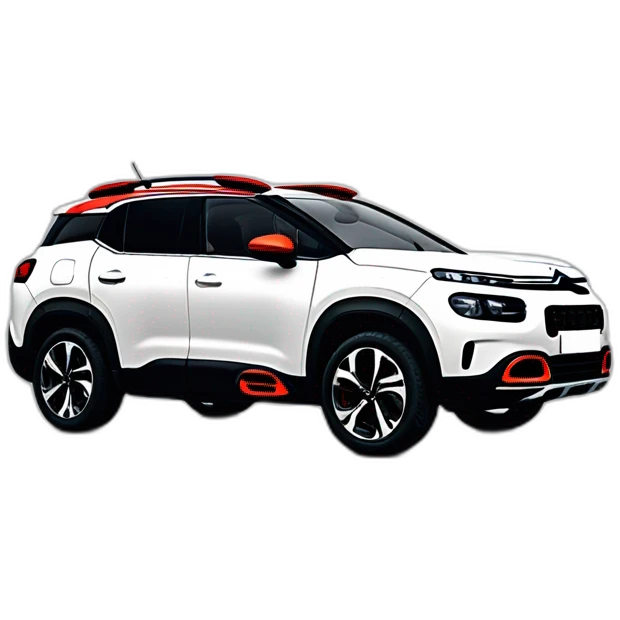 citroën C5 aircross white red emoji