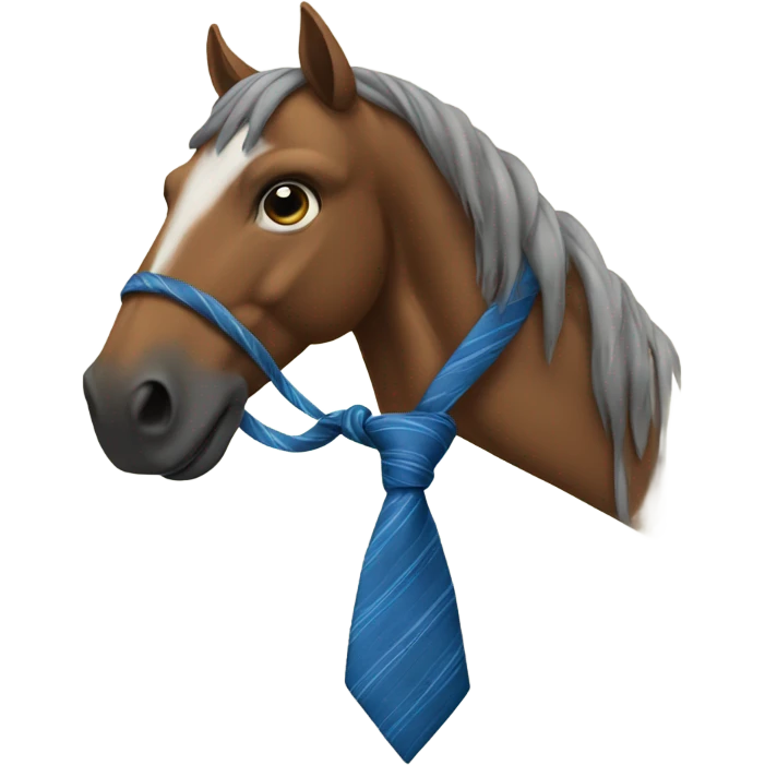 Horse in tie emoji