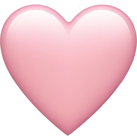 light pink heart emoji