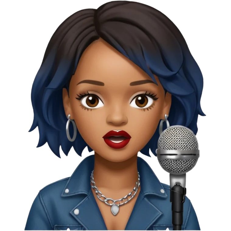 Rihanna singing emoji
