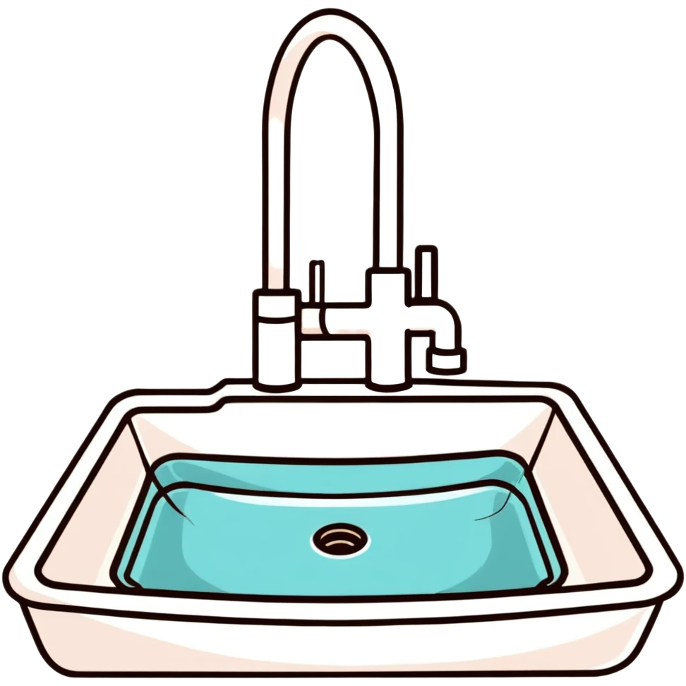 washing dishes in sink emoji
