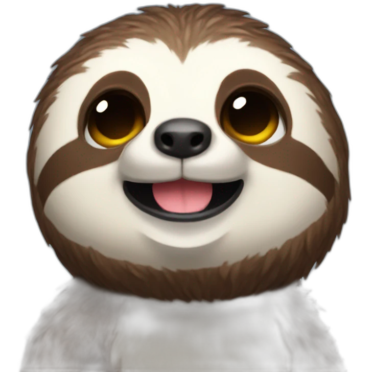 Happy space sloth emoji