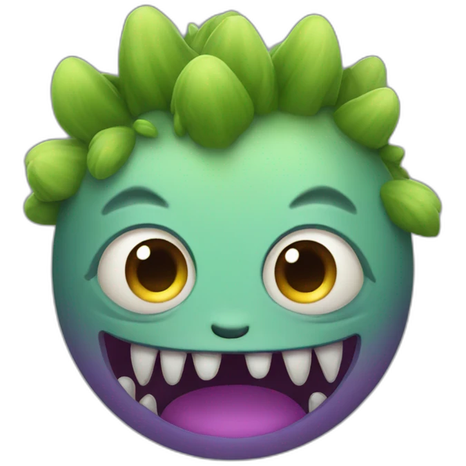 Cute little monster emoji