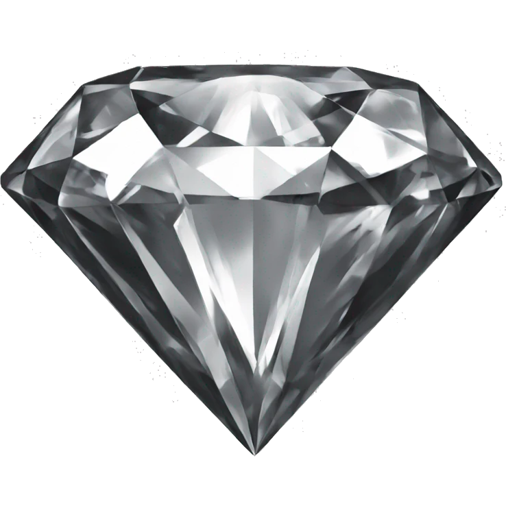 diamond with black and white  skectch emoji