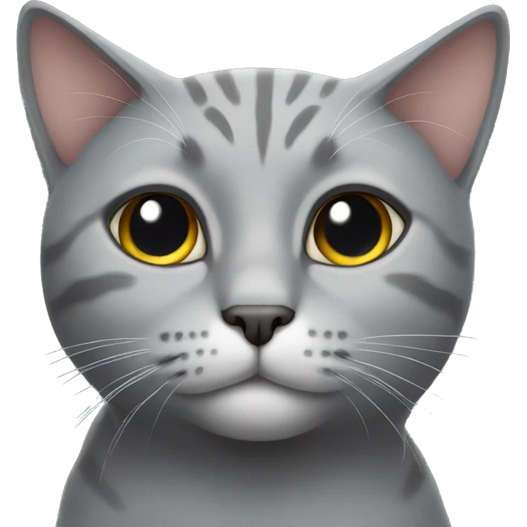 Gorgeous Grey cat emoji