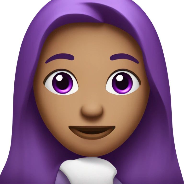 purple face with hearts emoji