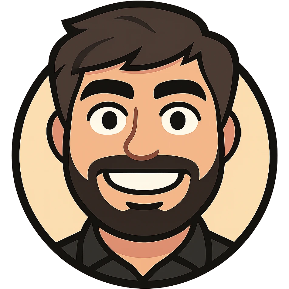 Create a custom emoji from the photo focusing on the face and shoulders, keeping the original face shape. Render it in a cartoon style with a circular format and transparent background, suitable for Slack custom emoji upload. emoji