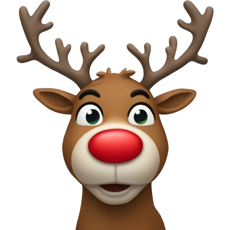 Red Nosed Reindeer emoji