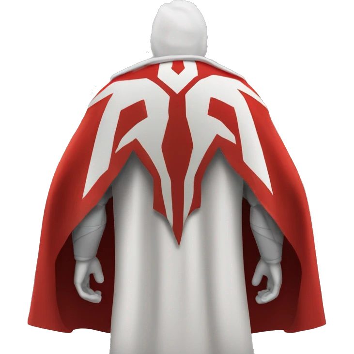 red hero cape back view emoji